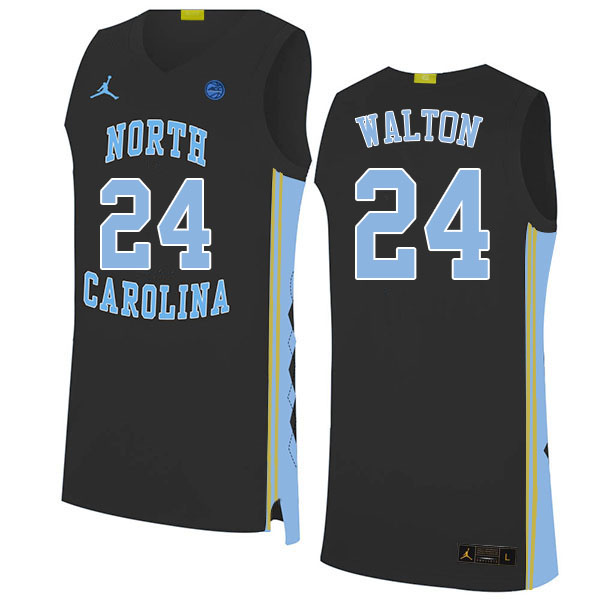 Men #24 Kerwin Walton North Carolina Tar Heels College Basketball Jerseys Sale-Black - Click Image to Close